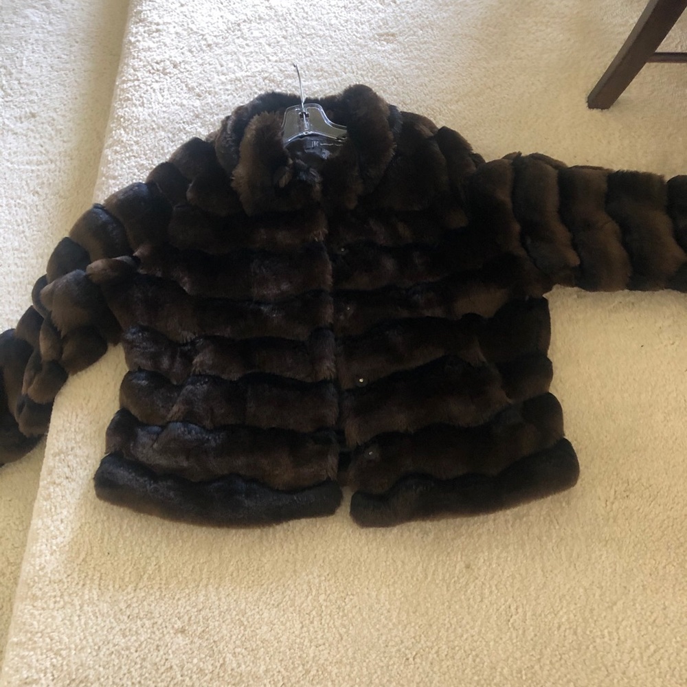 INC Faux-Fur Coat from Macy’s